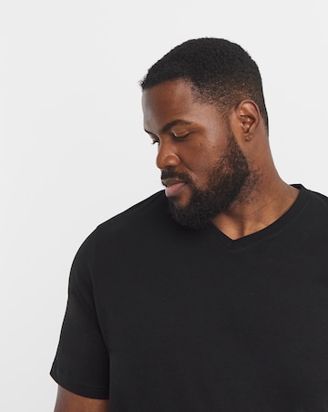 Pure Cotton V-Neck T-Shirt Long