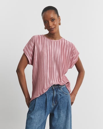 Joanna Hope Plisse Blouse