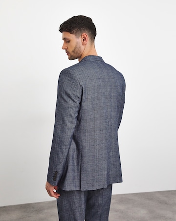 Seb Blue Check Suit Jacket