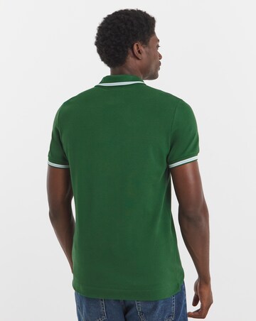 Lacoste Short Sleeve Tipped Polo - Dark Green
