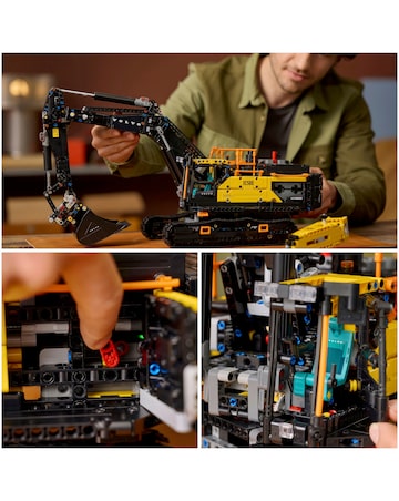 LEGO Technic Volvo EC500 Hybrid Excavator, Motorised Construction Vehicle 42215