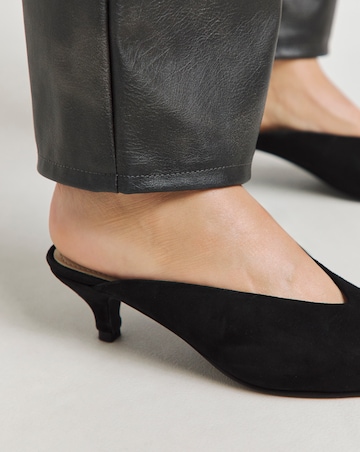 Anthology Allure Suede Mule Kitten Heel Shoes - Standard Fit (D)
