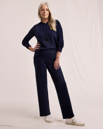 Julipa Cable Knitted Hoodie Co Ord