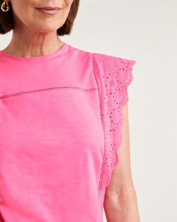 Bubblegum Ladder Trim Vest Top