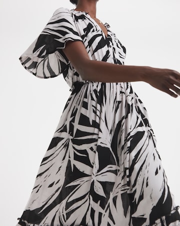 Crinkle Angel Maxi Sleeve Maxi Dress