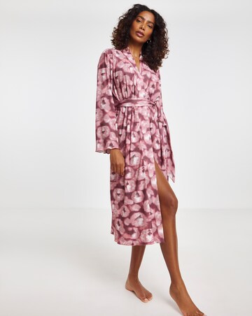 Plisse Kimono Dressing Gown