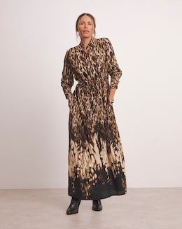 Anthology Long Sleeve Printed Maxi Dress