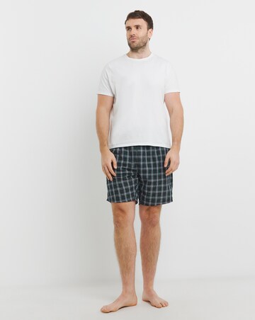 2 Pack Check Cotton Pyjama Shorts