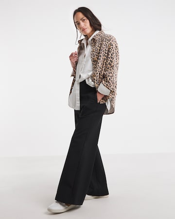 Pure Cotton Leopard Denim Jacket