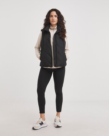 Black Padded Puffer Gilet
