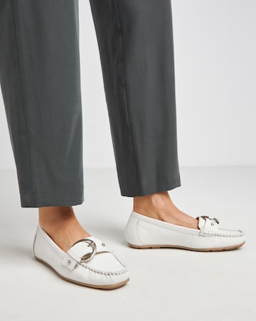 Galore Leather Driving Moccasin - Extra Wide Fit (EEE)