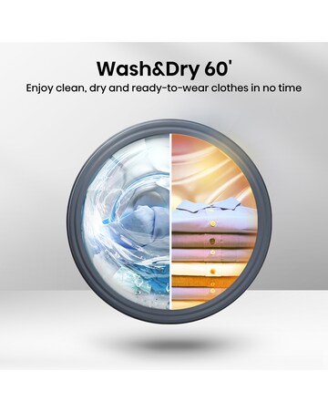 Hisense 3S Series WD3S104BB3 WiFi-enabled 10kg Washer Dryer - Black