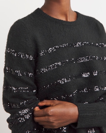 Sequin Stripe Jumper