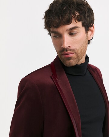 Velvet Satin Lapel Blazer Regular