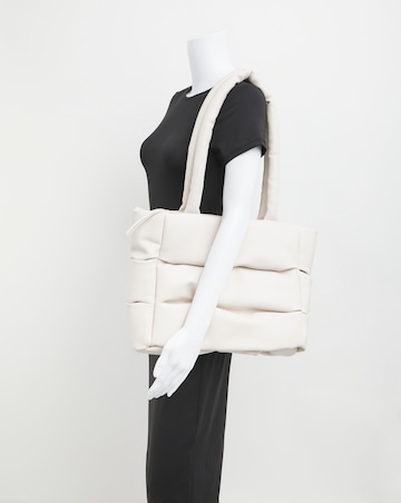 Ecru Soft Volume Padded Tote Bag