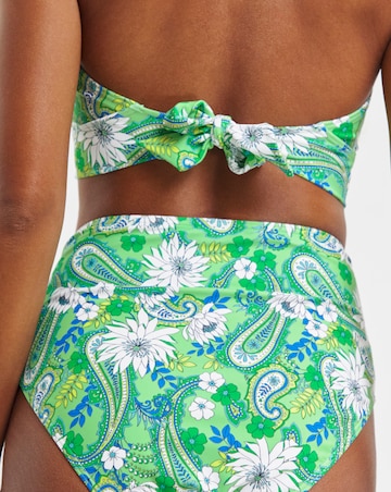 Joe Browns Paisley Print Bikini Bottoms Green Multi