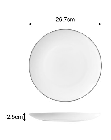Waterside Platinum 12 Piece Dinner Set