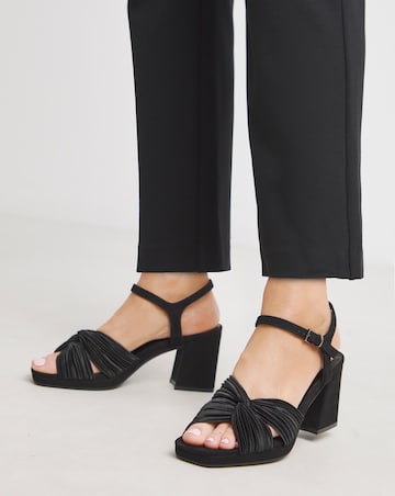 Citrus Crossover Detail Heeled Sandals - Extra Wide Fit (EEE)