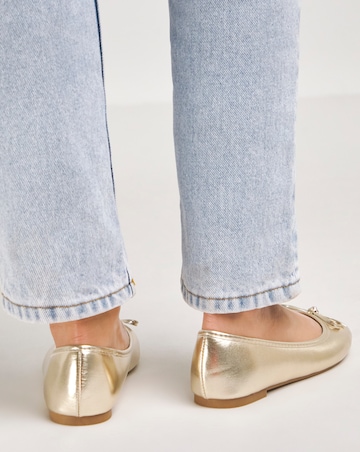 Selena Classic Flat Ballerina Shoes Extra Wide EEE Fit