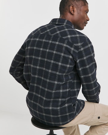 Double Pocket Check Overshirt