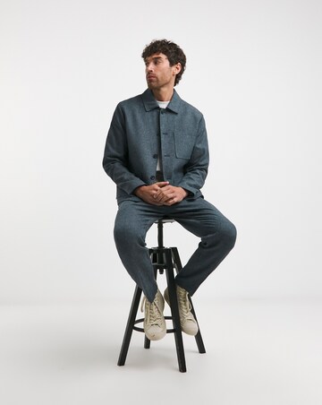 Tailored Chambray Button Jacket