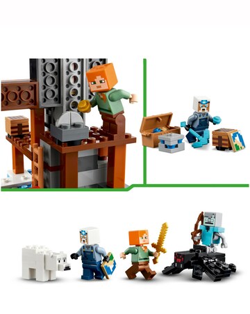 LEGO Minecraft The Pickaxe Mine Gamer-Room Decor, Axe Building Toy 21277