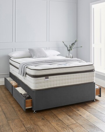 Silentnight 3000 Pocket Gel Box Top Divan Set with 4 Drawers