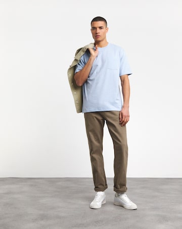 Relaxed Fit Marl Pocket T-Shirt