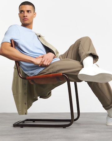 Relaxed Fit Marl Pocket T-Shirt