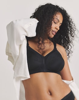 Triumph Doreen Cotton Full Cup Non Wired Bra Black