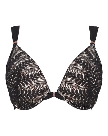 Figleaves Curve Opulence Lace Underwired Padded Plunge Bra