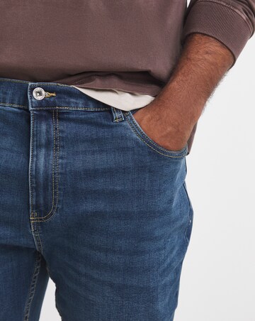 Skinny Fit Stretch Jeans Mid Wash