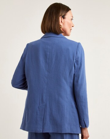 Cheesecloth Edge to Edge Blazer