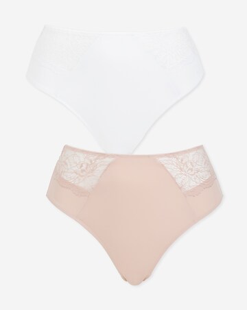 Pretty Secrets (2 Pack) New Ella Full Knickers Blush/White