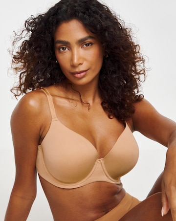 Pretty Secrets Feather Touch Moulded T Shirt Bra (B-F) Nude 4