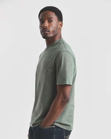 Union Garment Dyed Relaxed Fit T-Shirt- Brown