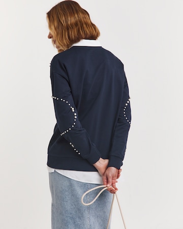 Navy Pearl Sweatshirt