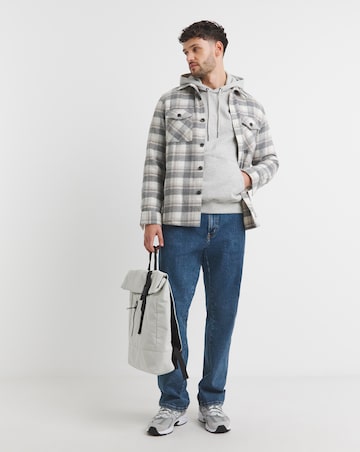 Overhead Hoodie Long Length- Grey Marl