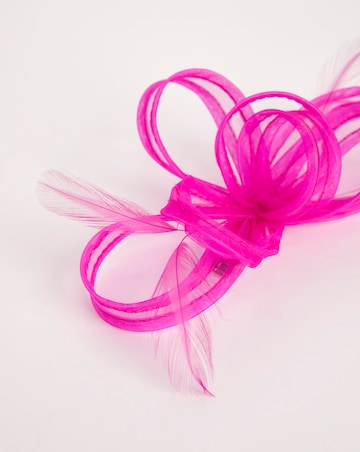 Fuchsia Bow Clip Fascinator