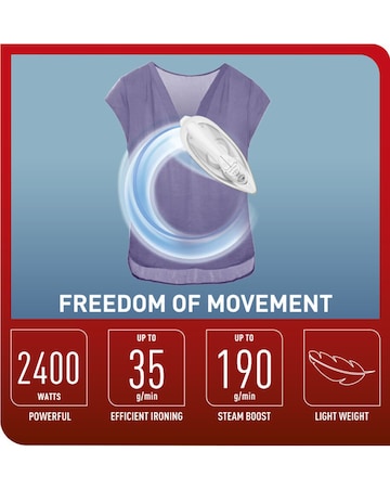 Tefal FV6550 2400W Freemove Air Cordless Steam Iron