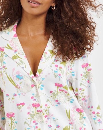 Pretty Secrets Spring Print Cotton Button Through Pyjama Set