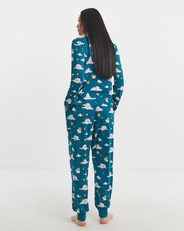 Chelsea Peers Jersey Crew Neck Rabbit Print Pyjama Set