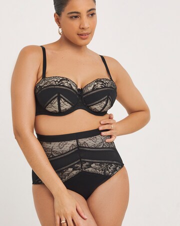 MAGISCULPT Lace And Mesh Underwire Padded Multiway Bra B-F - Black