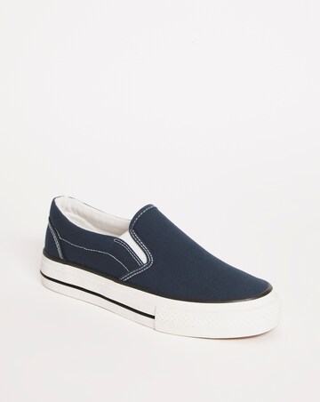Nielson Slip On Chunky Sole Trainers - Wide Fit (E)