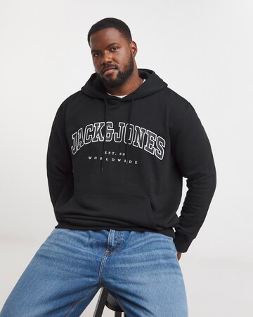 Jack & Jones Caleb Varity Hoodie - Black