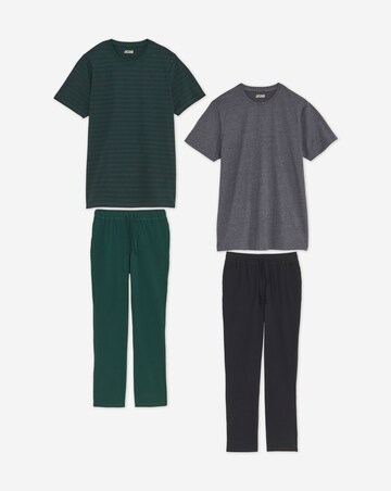 2 Pack T-Shirt and Trouser Pyjama Set