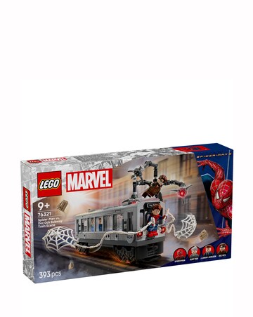 LEGO Marvel Spider-Man vs. Doc Ock Subway Train Scene, Super Hero Building 76321