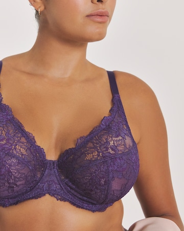 Pretty Secrets (2 Pack) New Ella Full Cup Wired Bras (C-J) Fig/Cherry