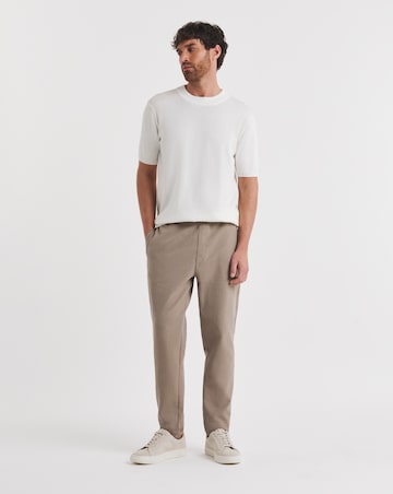 Folio Off White Knitted Crew Neck T-Shirt