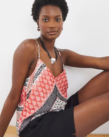 Printed Chiffon Strappy Cami